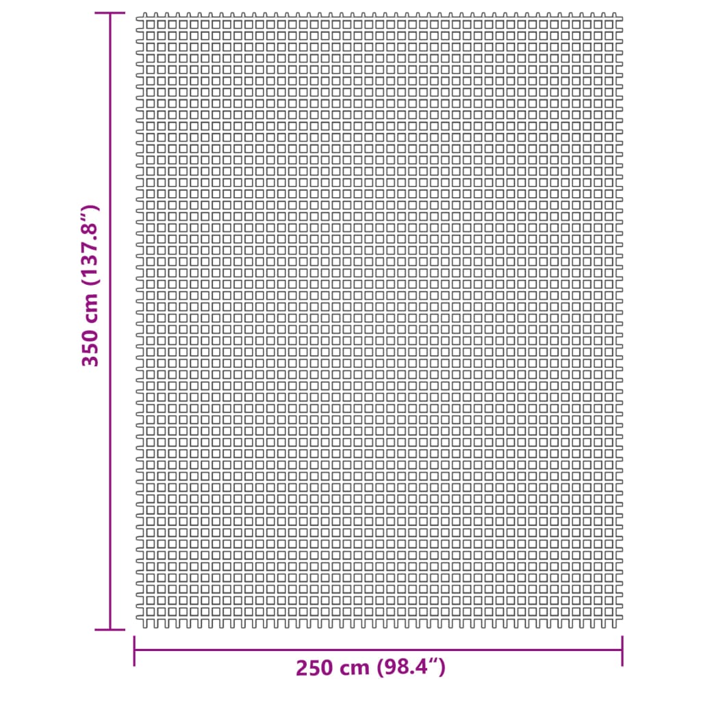 Campingteppich Creme 3,5x2,5 m