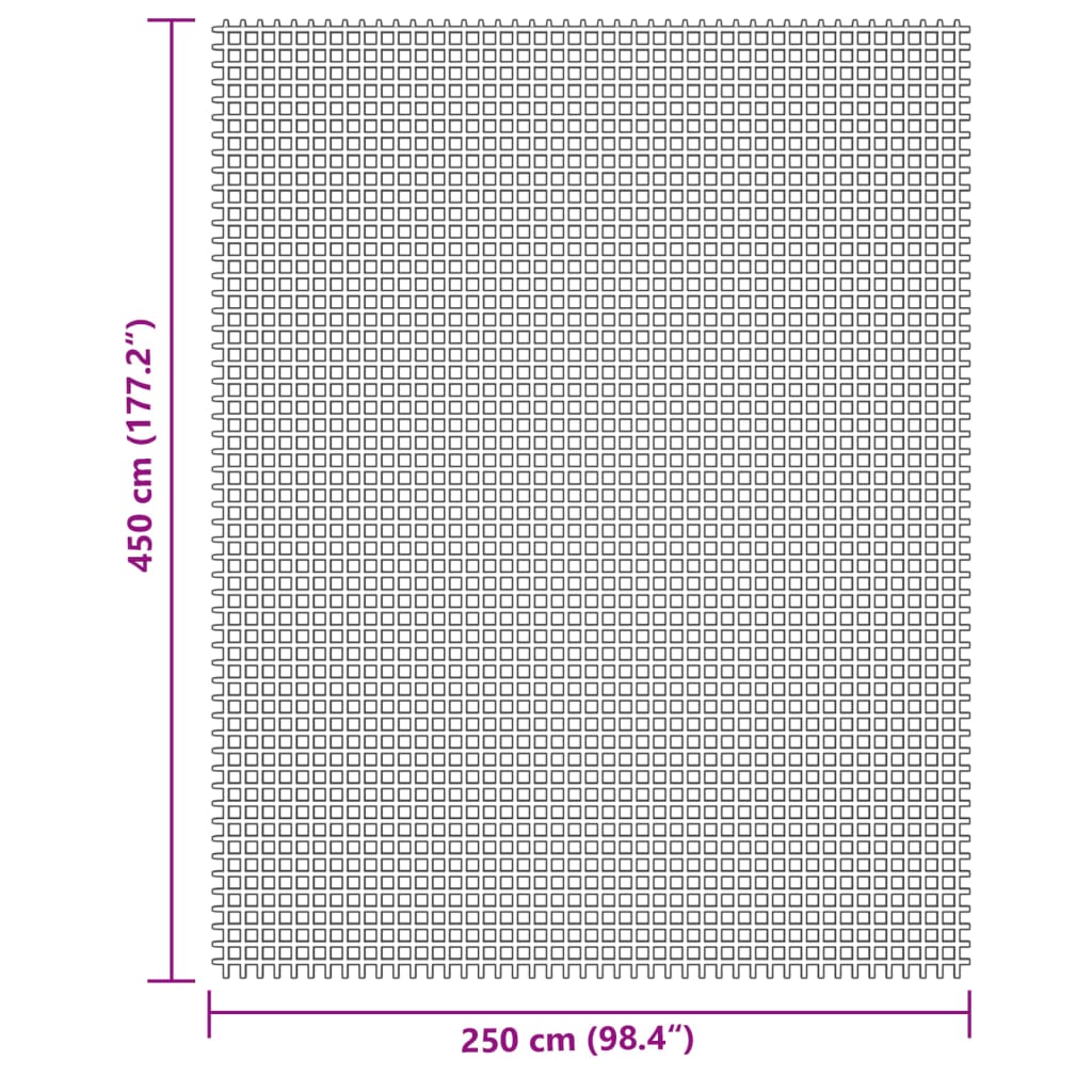 Campingteppich Creme 4,5x2,5 m