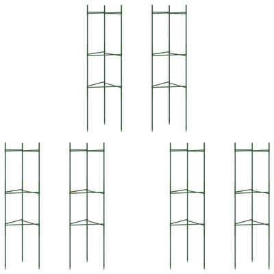 Tomatenkäfige 6 Stk. 116 cm Stahl und PP