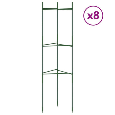 Tomatenkäfige 8 Stk. 116 cm Stahl und PP