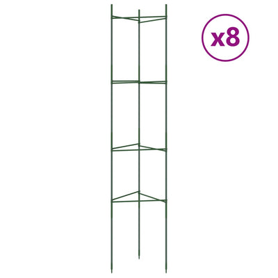 Tomatenkäfige 8 Stk. 154 cm Stahl und PP