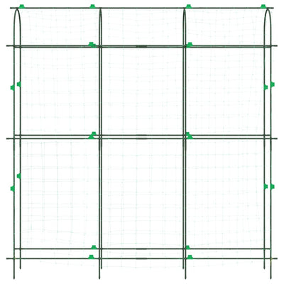 Pflanzennetze 3 Stk. U-Rahmen Stahl