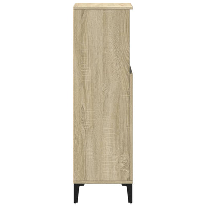 Badschrank Sonoma-Eiche 30x30x100 cm Holzwerkstoff