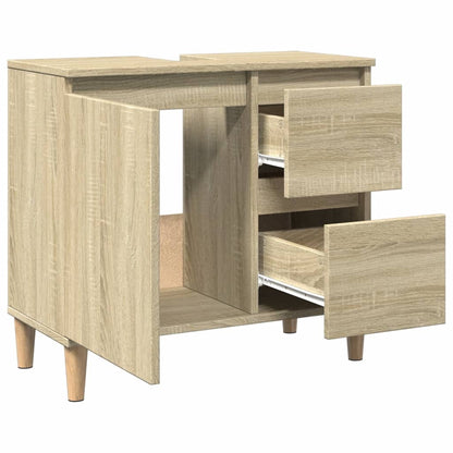 Badschrank Sonoma-Eiche 65x33x60 cm Holzwerkstoff