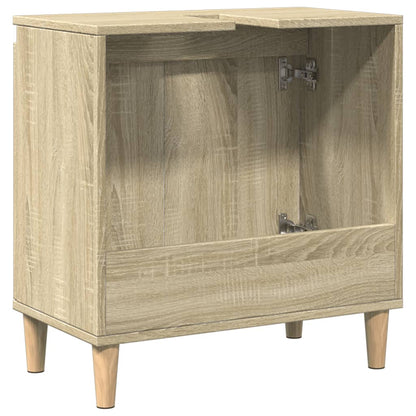 Waschbeckenunterschrank Sonoma-Eiche 58x33x60 cm Holzwerkstoff