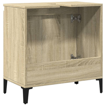 Waschbeckenunterschrank Sonoma-Eiche 58x33x60 cm Holzwerkstoff