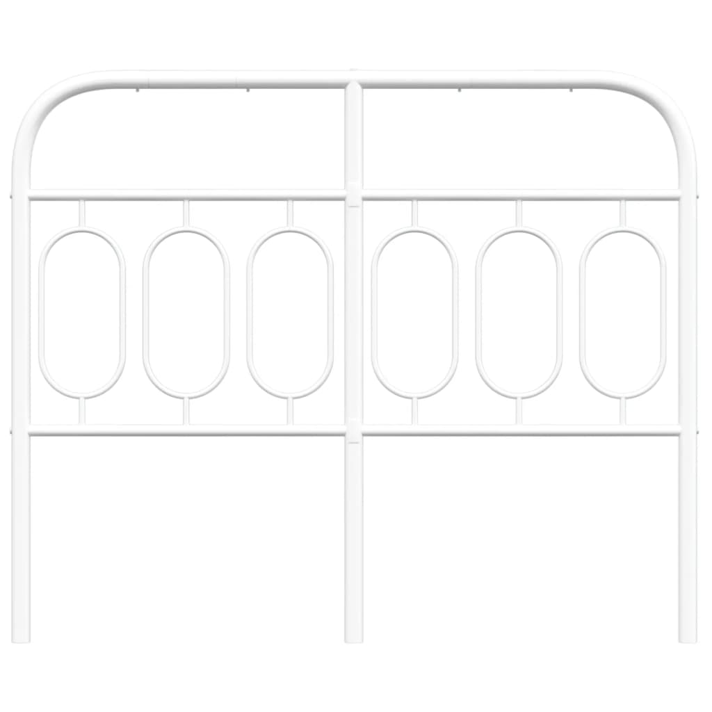 Kopfteil Metall Weiß 120 cm