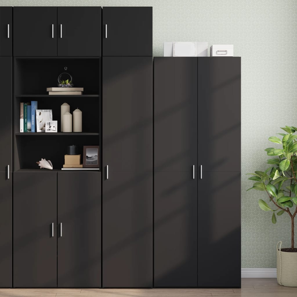 Wandschrank Schwarz 40x42,5x40 cm Holzwerkstoff