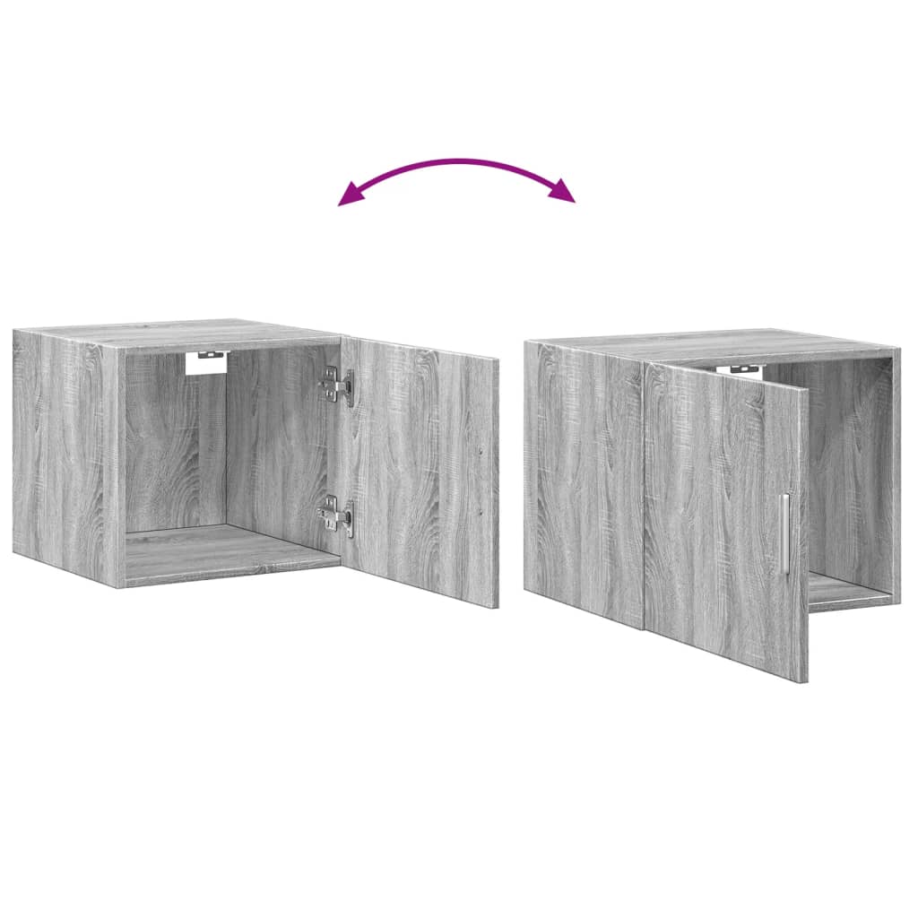 Wandschrank Grau Sonoma 45x42,5x40 cm Holzwerkstoff