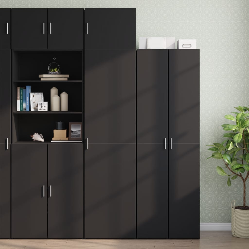 Wandschrank Schwarz 50x42,5x40 cm Holzwerkstoff