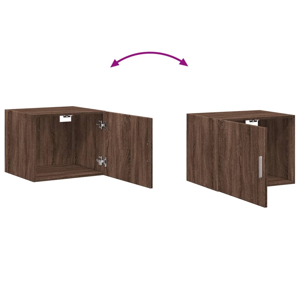 Wandschrank Braun Eichen-Optik 50x42,5x40 cm Holzwerkstoff