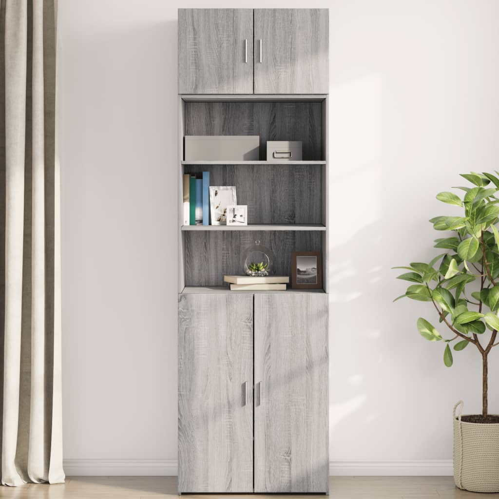 Wandschrank Grau Sonoma 70x42,5x40 cm Holzwerkstoff