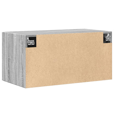 Wandschrank Grau Sonoma 80x42,5x40 cm Holzwerkstoff