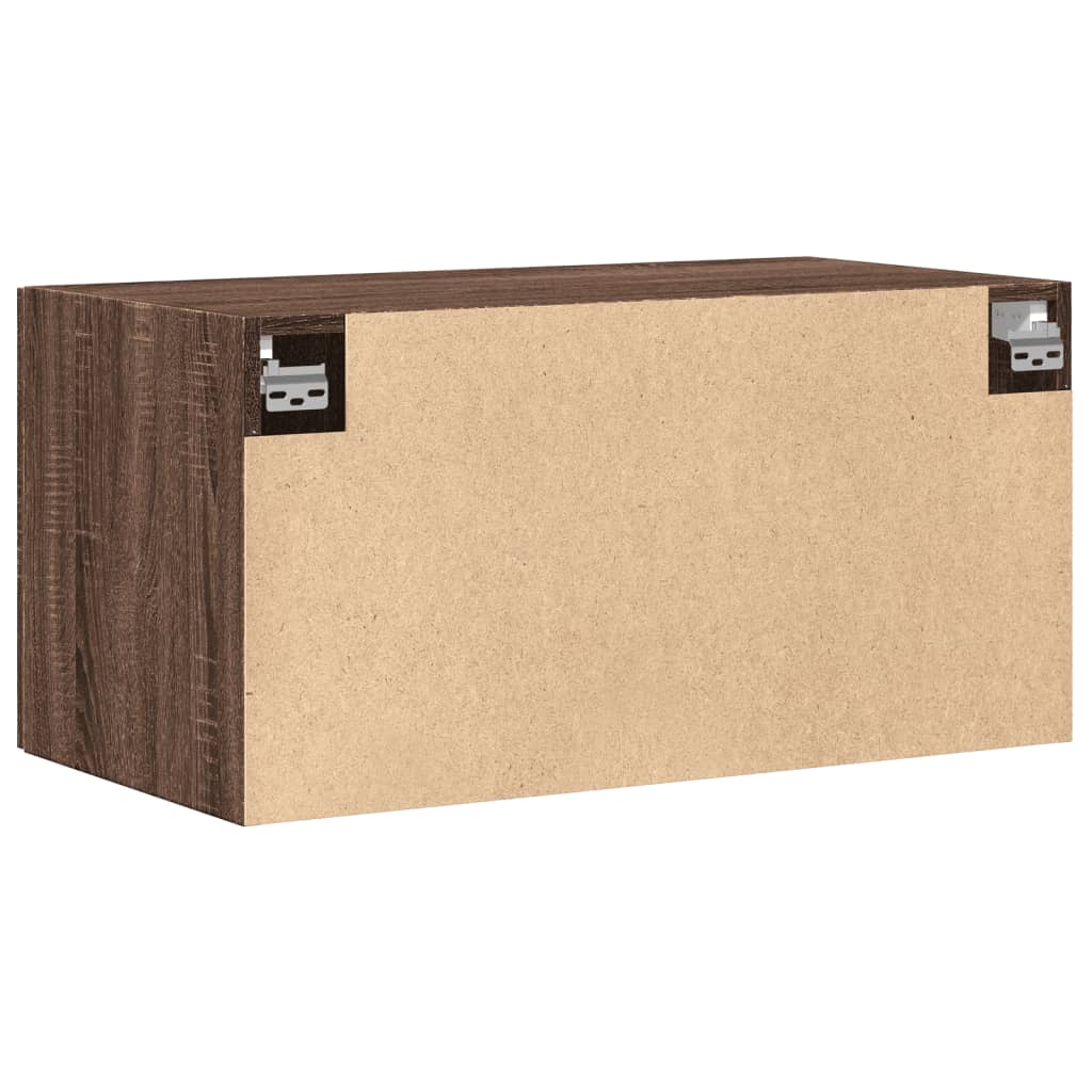 Wandschrank Braun Eichen-Optik 80x42,5x40 cm Holzwerkstoff