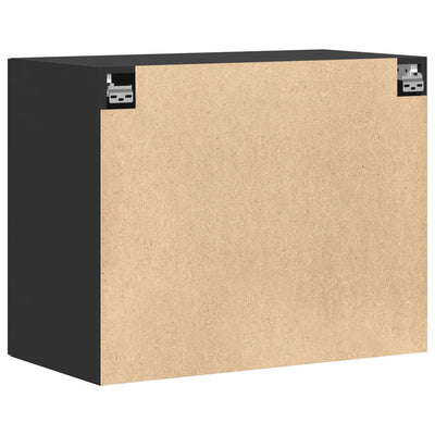 Wandschrank Schwarz 80x42,5x64 cm Holzwerkstoff