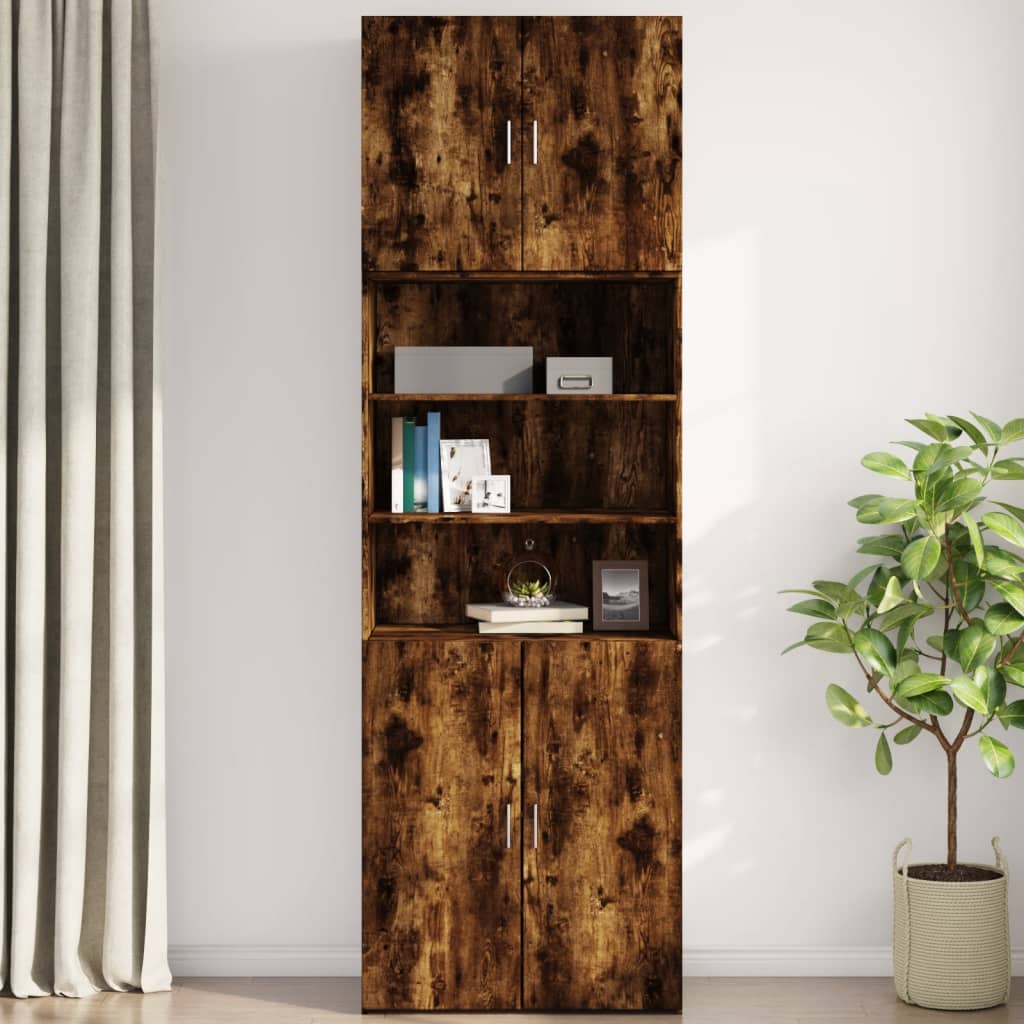 Wandschrank Räuchereiche 80x42,5x64 cm Holzwerkstoff