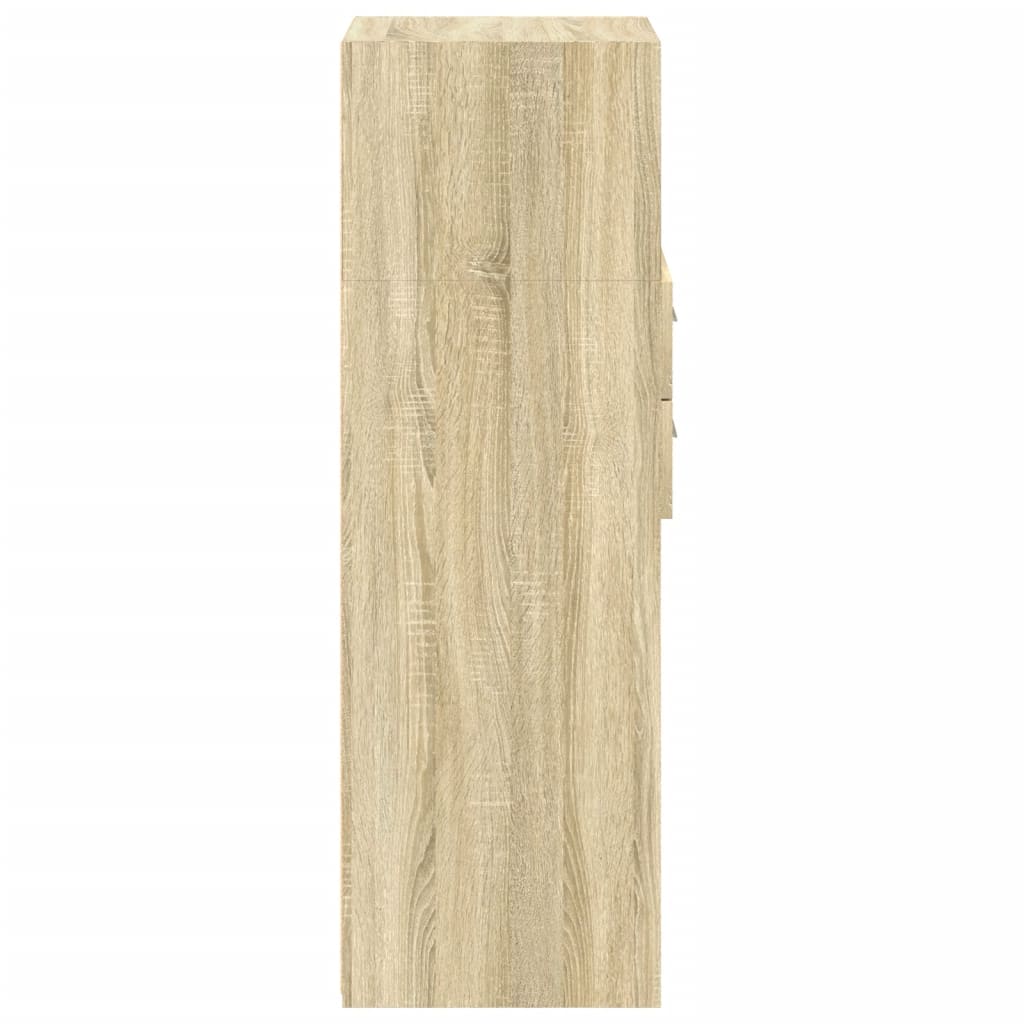 Highboard Sonoma-Eiche 30x42,5x124 cm Holzwerkstoff