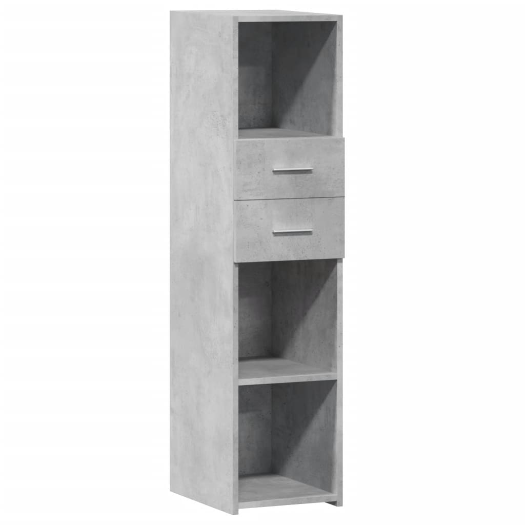 Highboard Betongrau 30x42,5x124 cm Holzwerkstoff