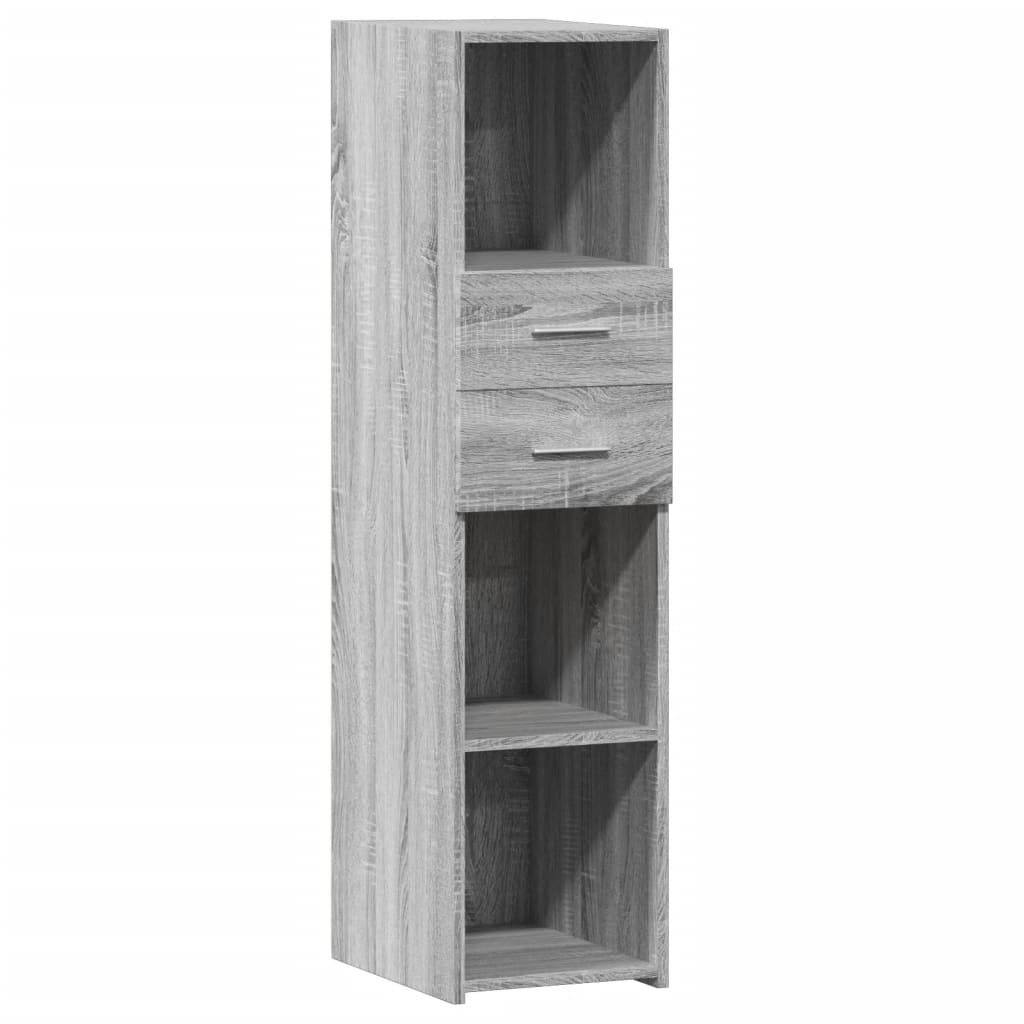 Highboard Grau Sonoma 30x42,5x124 cm Holzwerkstoff