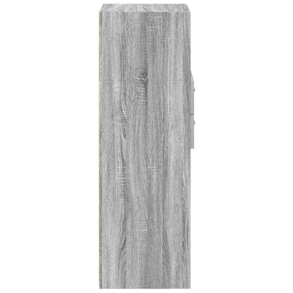 Highboard Grau Sonoma 30x42,5x124 cm Holzwerkstoff