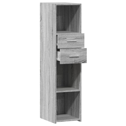 Highboard Grau Sonoma 30x42,5x124 cm Holzwerkstoff