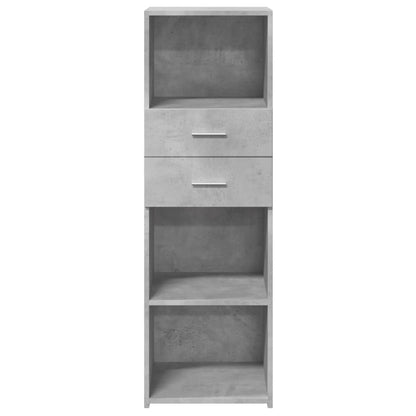 Highboard Betongrau 40x42,5x124 cm Holzwerkstoff