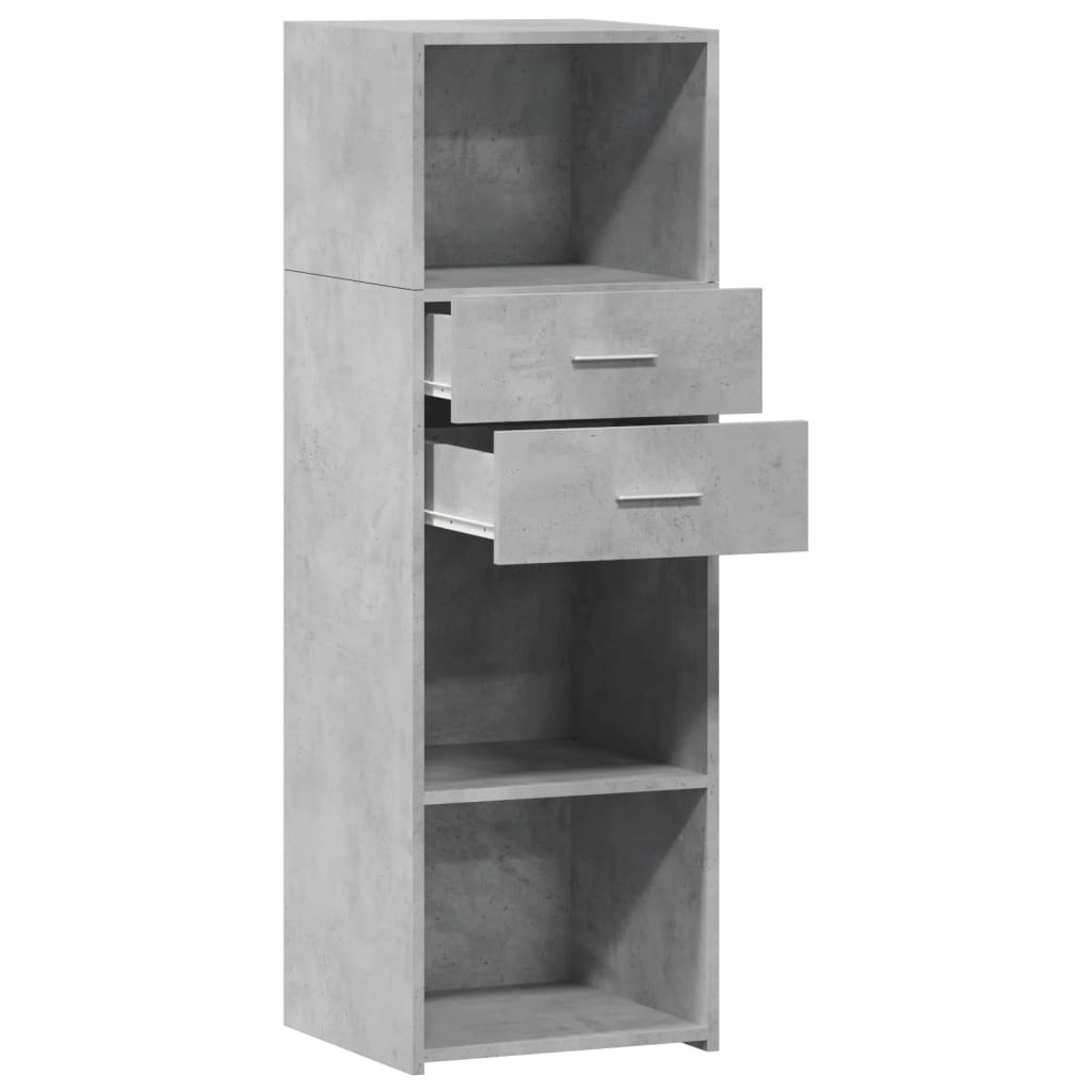 Highboard Betongrau 40x42,5x124 cm Holzwerkstoff