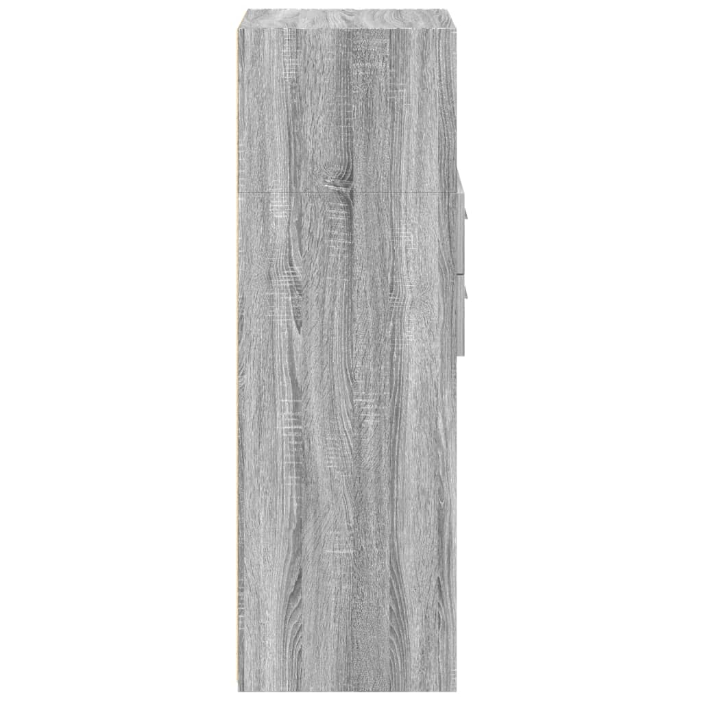 Highboard Grau Sonoma 40x42,5x124 cm Holzwerkstoff