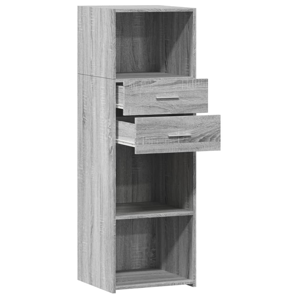 Highboard Grau Sonoma 40x42,5x124 cm Holzwerkstoff