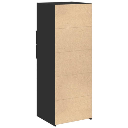 Highboard Schwarz 45x42,5x124 cm Holzwerkstoff