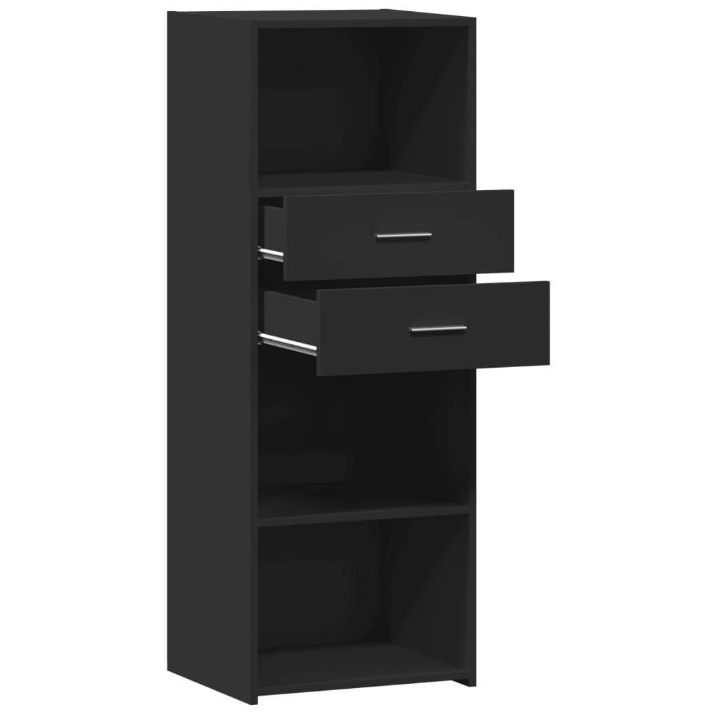 Highboard Schwarz 45x42,5x124 cm Holzwerkstoff