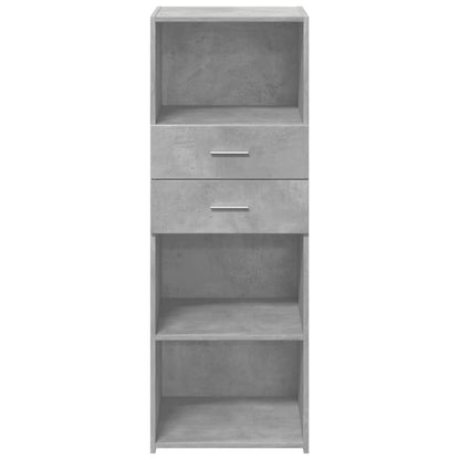 Highboard Betongrau 45x42,5x124 cm Holzwerkstoff