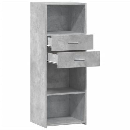 Highboard Betongrau 45x42,5x124 cm Holzwerkstoff