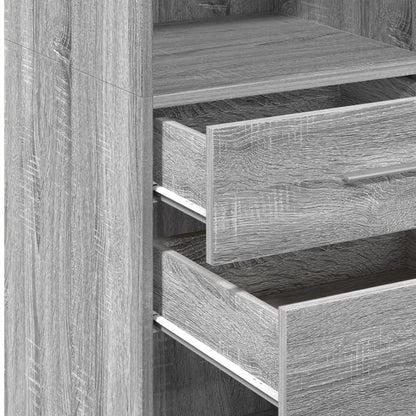 Highboard Grau Sonoma 45x42,5x124 cm Holzwerkstoff