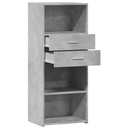 Highboard Betongrau 50x42,5x124 cm Holzwerkstoff