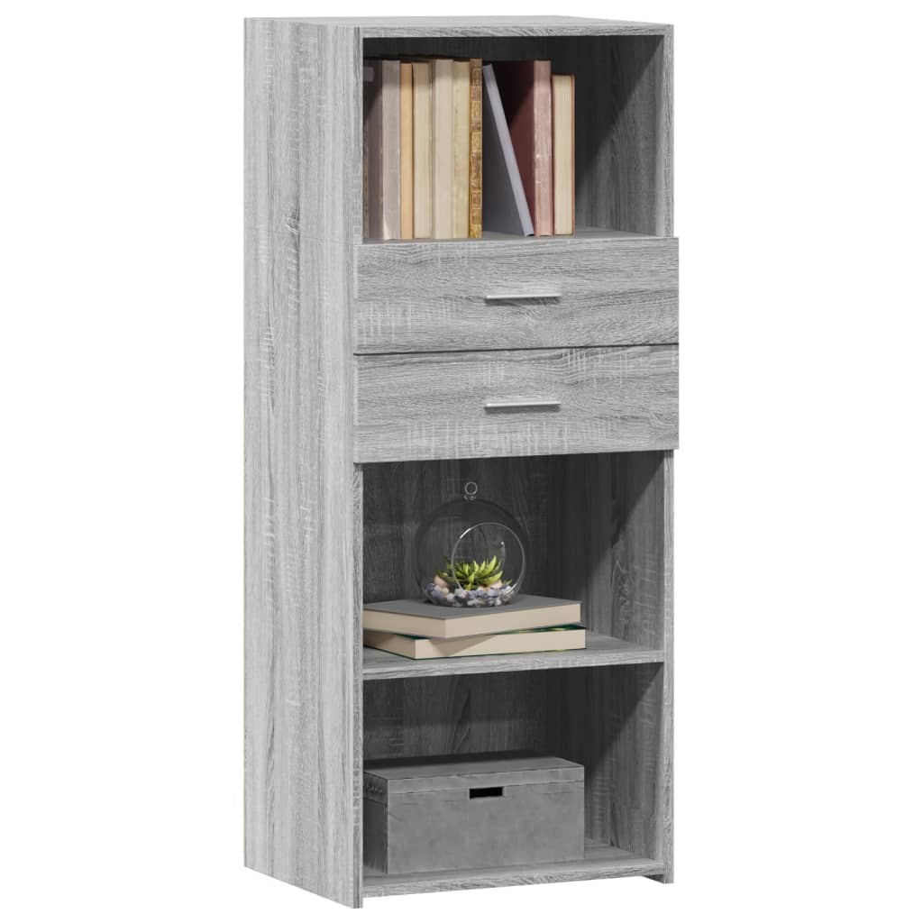 Highboard Grau Sonoma 50x42,5x124 cm Holzwerkstoff