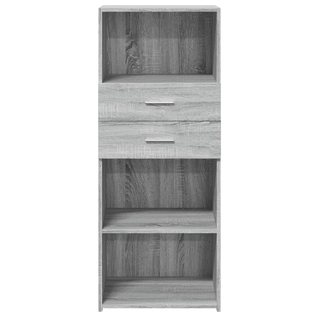 Highboard Grau Sonoma 50x42,5x124 cm Holzwerkstoff