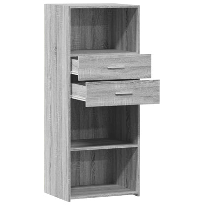 Highboard Grau Sonoma 50x42,5x124 cm Holzwerkstoff