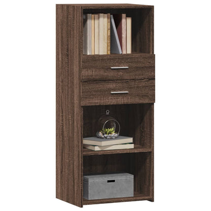 Highboard Braun Eichen-Optik 50x42,5x124 cm Holzwerkstoff