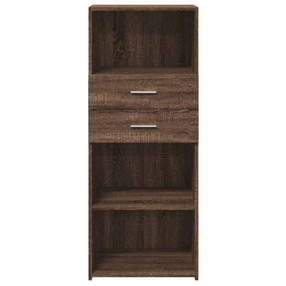 Highboard Braun Eichen-Optik 50x42,5x124 cm Holzwerkstoff