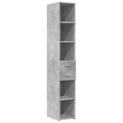 Highboard Betongrau 30x42,5x185 cm Holzwerkstoff