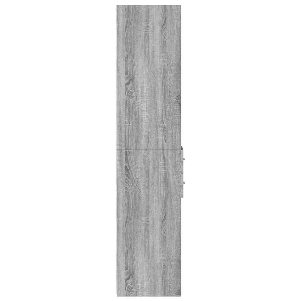 Highboard Grau Sonoma 30x42,5x185 cm Holzwerkstoff