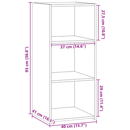 Sideboard Betongrau 40x41x93 cm Holzwerkstoff