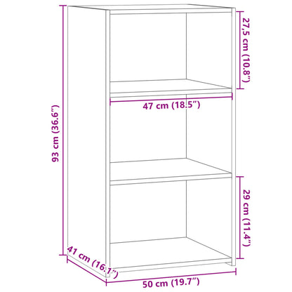 Sideboard Sonoma-Eiche 50x41x93 cm Holzwerkstoff