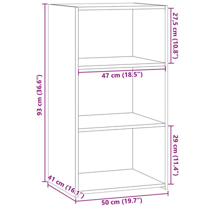 Sideboard Betongrau 50x41x93 cm Holzwerkstoff