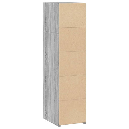 Highboard Grau Sonoma 30x41x124 cm Holzwerkstoff