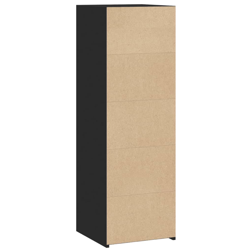 Highboard Schwarz 40x41x124 cm Holzwerkstoff