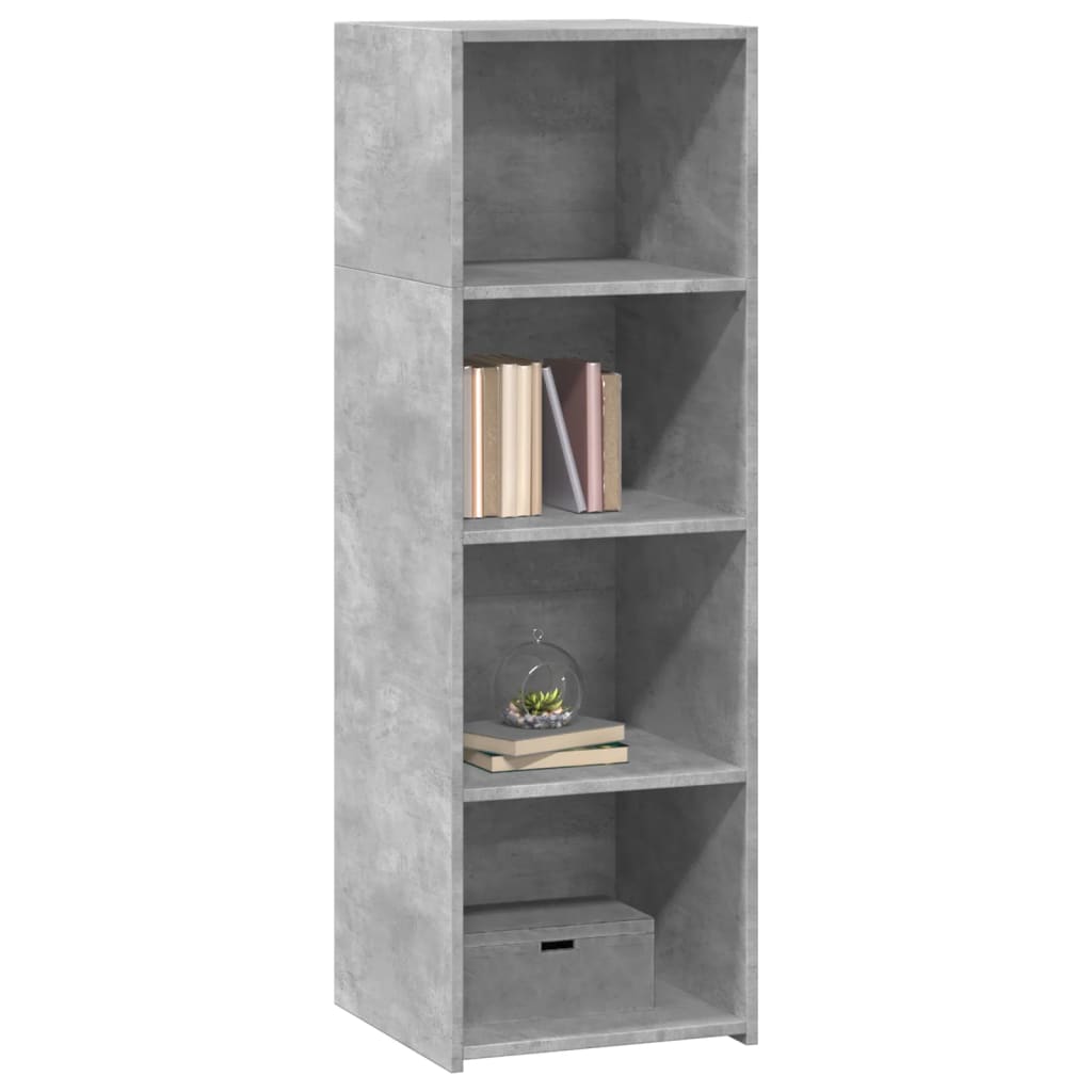 Highboard Betongrau 40x41x124 cm Holzwerkstoff