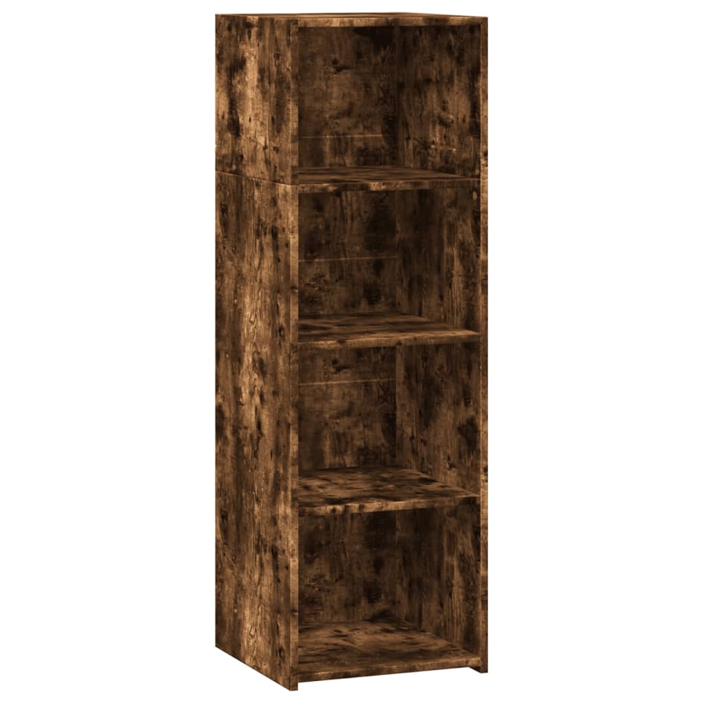 Highboard Räuchereiche 40x41x124 cm Holzwerkstoff