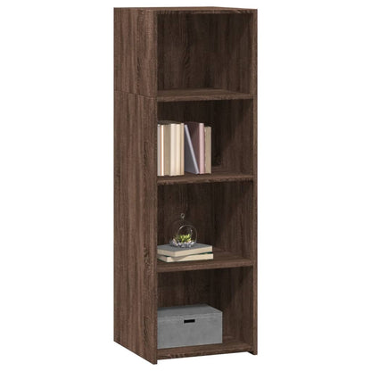 Highboard Braun Eichen-Optik 40x41x124 cm Holzwerkstoff